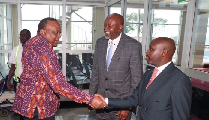 Uhuru in Kampala Uhuru Arrives in Kampala for Museveni Inauguration