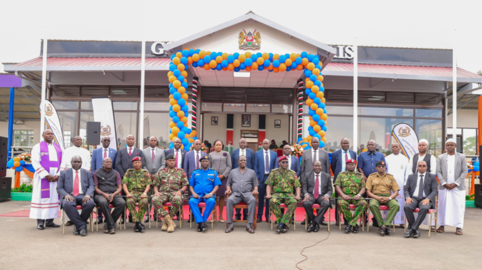 image CS Wycliffe Oparanya commissions new saluting dais at National Police College Embakasi with support from Kenya National Police DT SACCO.
