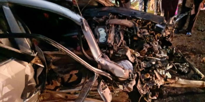 image Four people have died and several others were injured following a head-on collision involving a lorry and saloon car on the Narok-Bomet highway.