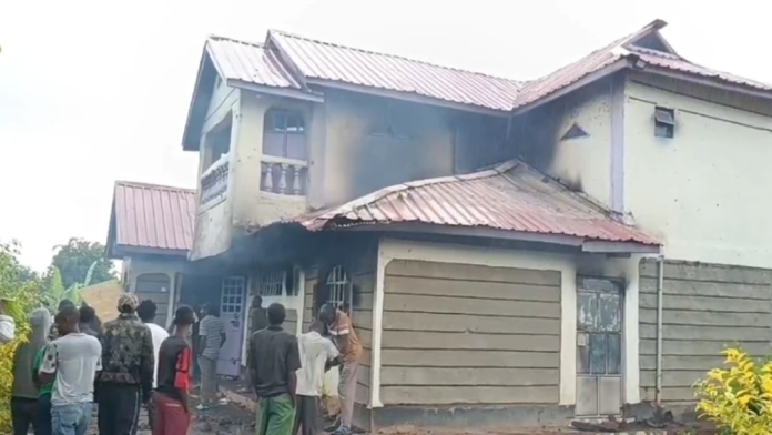 image A bishop’s home in Mwea, Kirinyaga was torched by a mob after the death of a 30-year-old man, with police launching investigations.