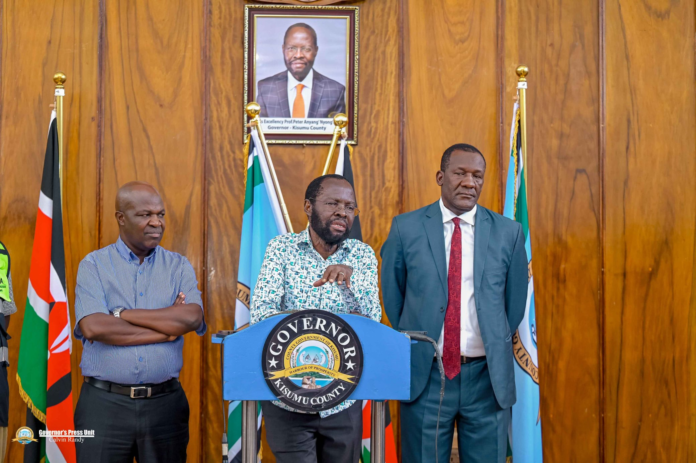 A four-storey building under construction collapsed in Kisumu's Tom Mboya Estate with no fatalities. Governor Nyong'o has ordered intensified construction site inspections.
