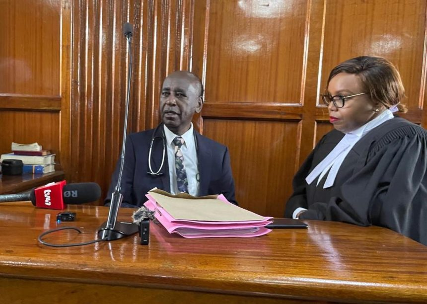 Cardiologist Dr Daniel Gikonyo has appeared in court for cross-examination over the medical condition of former Deputy President Rigathi Gachagua during the period of his impeachment proceedings in 2024.