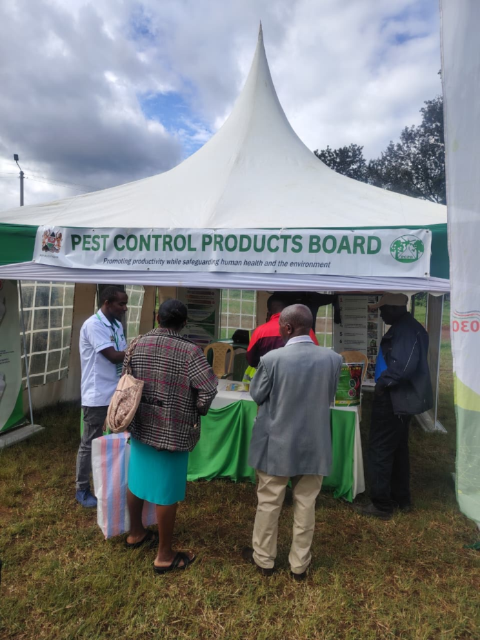 PCPB trained coffee farmers in Kirinyaga on safe pesticide use, pest management and sustainable farming during the Nyeri International Coffee Expo 2026.