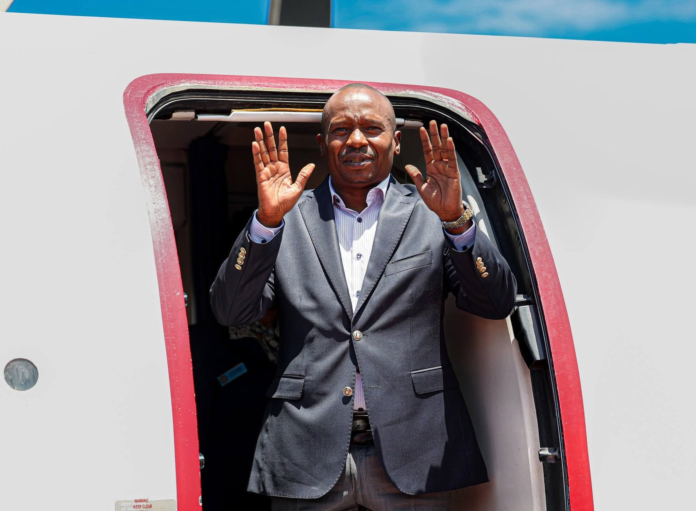 Kindiki Defends Fuel Measures Amid Nationwide Transport Crisis DP Kindiki says government intervention prevented fuel prices from rising to Sh300 per litre amid the global oil crisis and transport strike.