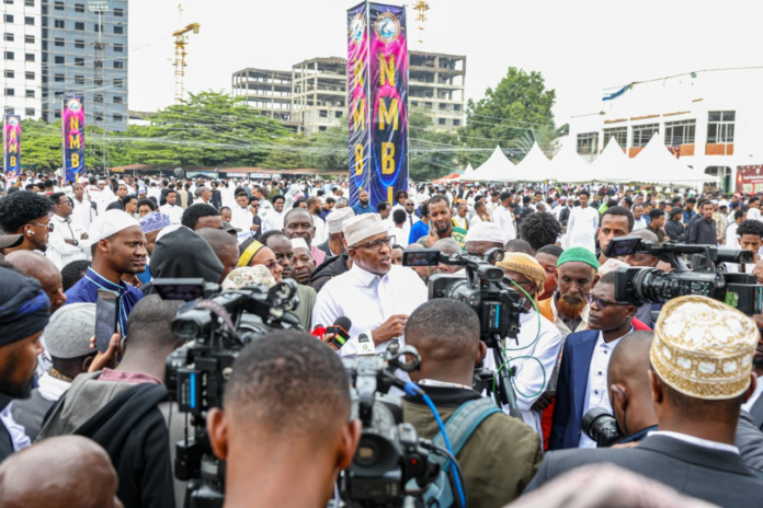 CS Duale with fellow muslims at the Sir Ali Muslim Club grounds in Nairobi for Eid-ul-Adha prayers, marking the Feast of Sacrifice. Kenya says it has intensified Ebola preparedness measures, including surveillance and testing, amid ongoing regional outbreak concerns.