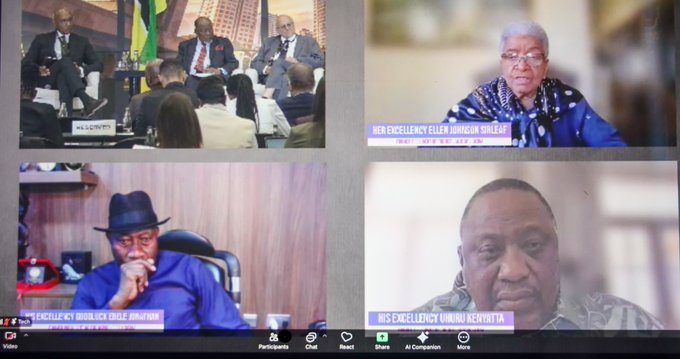image Uhuru Kenyatta addresses leaders during Johannesburg Arbitration Week