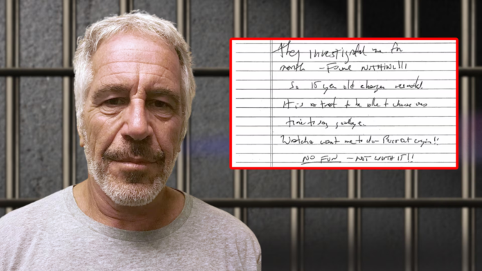 image A US judge has released a purported suicide note linked to Jeffrey Epstein, reviving questions surrounding the financier’s 2019 jail death.