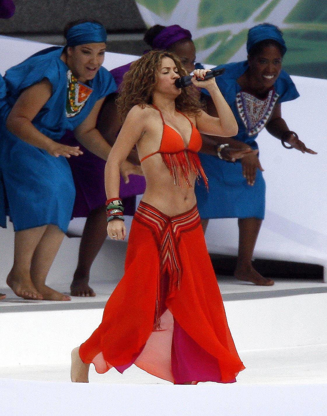 Shakira performs in Germany at the 2006 World Cup finals