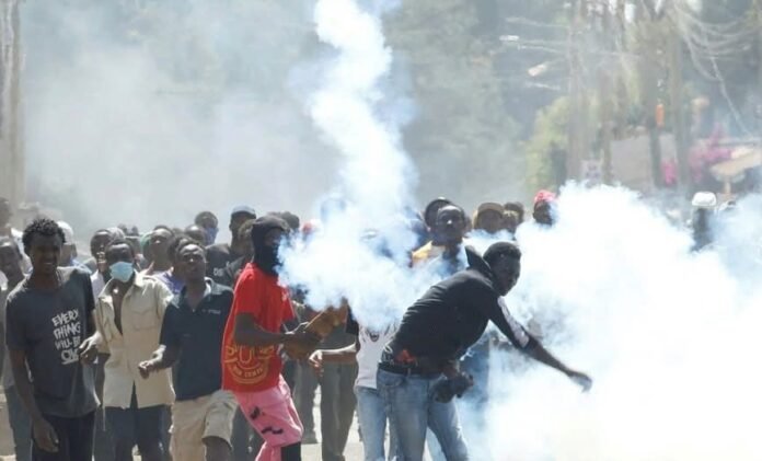 Nanyuki Ebola facility protests KHRC has accused police of firing live bullets and arresting 19 protesters during demonstrations in Nanyuki against a proposed U.S.-linked Ebola facility in Laikipia County.