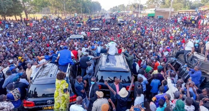 Riggy G in Western Kenya Rigathi Gachagua and opposition leaders rally support in Western Kenya as talks intensify on fielding a single candidate against Ruto in 2027.