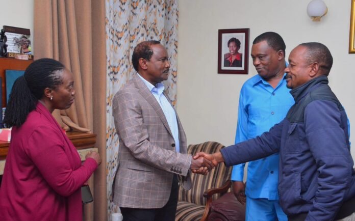 Martha Karua deportation Wiper leader Kalonzo Musyoka with opposition leaders during a visit to Martha Karua following her detention and deportation from Uganda, an incident that has sparked regional criticism.