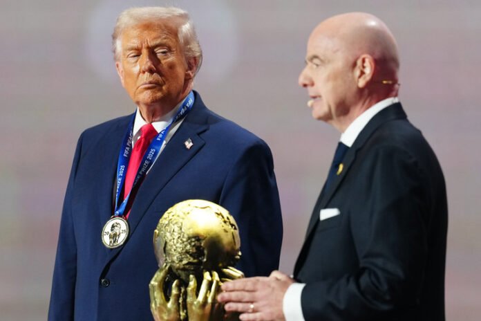 Donald Trump will attend the 2026 FIFA World Cup final and help present the trophy to the winning team, FIFA President Gianni Infantino says.