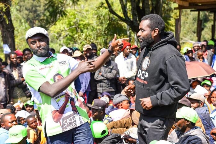 DCP Secretary-General John Methu campaigns in Ol Kalou ahead of the July 16 parliamentary by-election.