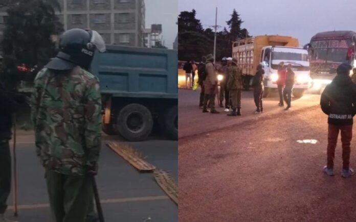 Police Roadblocks Disrupt Nairobi Traffic Ahead of June 25 Memorial Protests