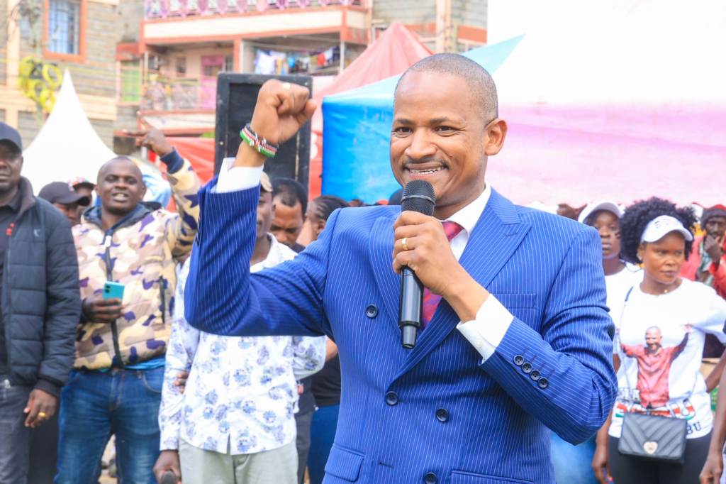 Embakasi East MP Babu Owino says he will seek Nairobi governor in 2027, serve one term and contest the presidency in 2032.