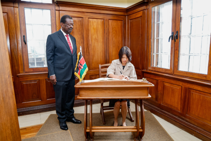 Musalia Mudavadi and Philippine Ambassador Marie Charlotte Tang discussed seafarer training, diaspora management and blue economy cooperation.