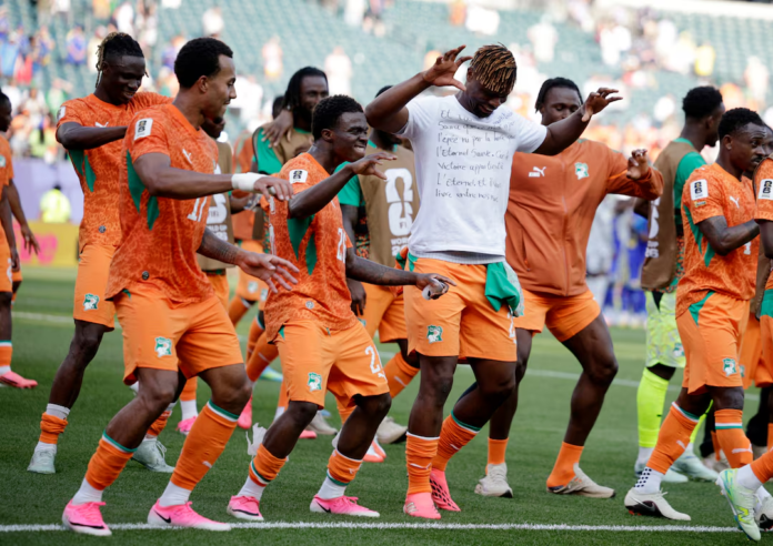 Nicolas Pepe scored twice as Ivory Coast beat Curacao 2-0 to reach the FIFA World Cup knockout stage for the first time and eliminate the tournament debutants.