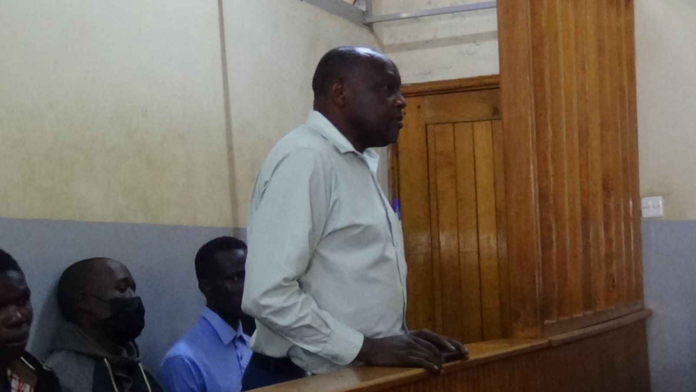 Noah Rotich, in court EACC has arrested and charged a Uasin Gishu Lands Office clerical officer accused of soliciting and receiving a Sh100,000 bribe to facilitate land subdivision.