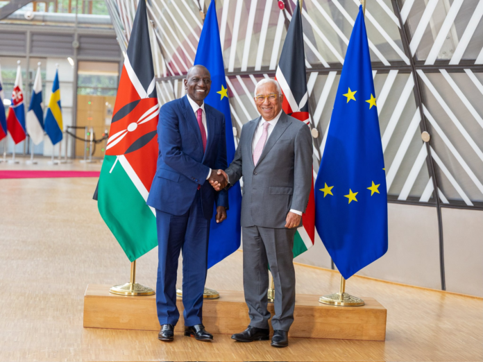Ruto António Costa meeting President William Ruto met European Council President António Costa in Brussels to discuss trade, investment, security and global governance reforms.
