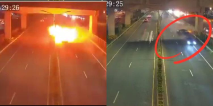 CCTV Footage Shows Moments Before Fiery Crash Near Ole Sereni CCTV footage has revealed the dramatic moments before a speeding vehicle lost control and burst into flames near Ole Sereni along Nairobi’s Southern Bypass.