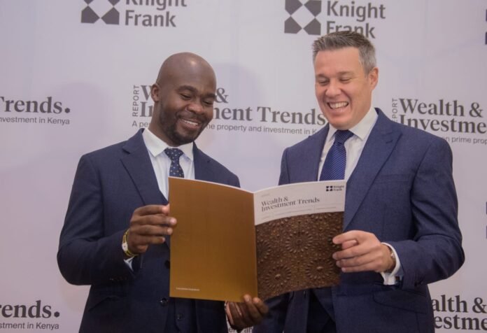 Knight Frank Kenya Chief Executive Officer Mark Dunford and Research Analyst Boniface Abudho Knight Frank's 2026 report reveals wealthy Kenyans are diversifying beyond residential property into data centres, logistics, REITs and renewable energy.