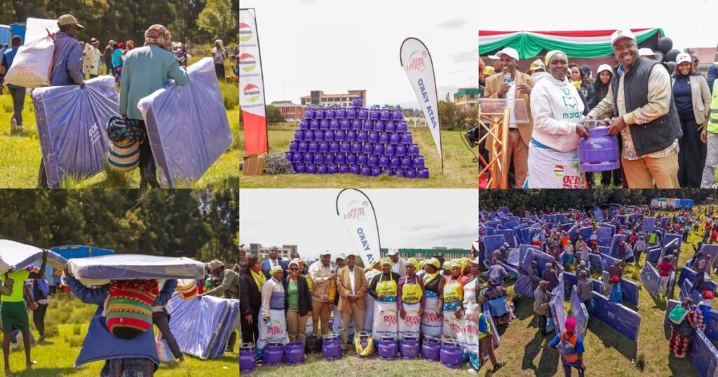 Government intensifies its development push in Ol Kalou ahead of the July 16 by-election, rolling out subsidised LPG cylinders and distributing mattresses to residents as national leaders campaign for the UDA candidate.