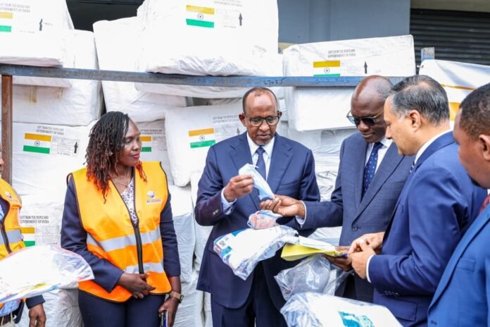 India Kenya Ebola preparedness Kenya has received a five-tonne humanitarian consignment from India containing PPE, rapid diagnostic kits and emergency medical supplies to strengthen Ebola preparedness and national public health response.