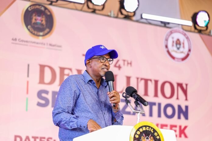 Health CS Aden Duale says devolution has transformed healthcare delivery by bringing services closer to communities during the 2026 Devolution Sensitization Week in Garissa.