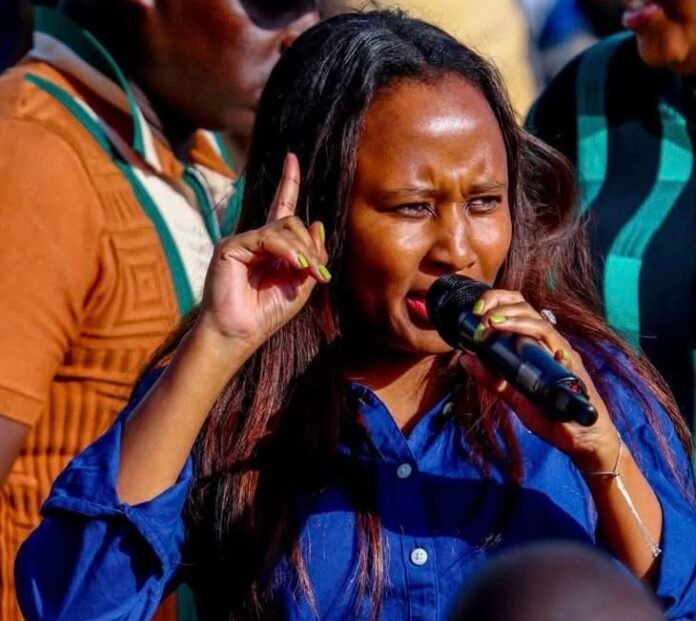 Njeri Maina Kirinyaga Woman Rep Njeri Maina claims she was trailed by an unidentified vehicle after rushing to assist EALA MP Kanini Kega following an alleged attack in Ol Kalou.