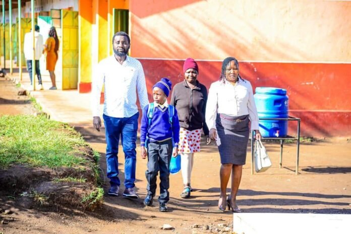 Ol Kalou MP-elect Sammy Douglas Kamau Waweru has helped Stephen Wainaina return to Grade 2 after spending two years out of school due to school fee challenges.