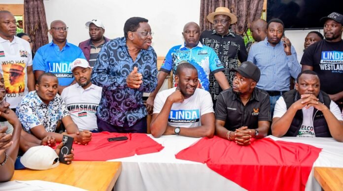 Linda Mwananchi Governor George Natembeya welcomed the Linda Mwananchi delegation led by Senator Edwin Sifuna to Trans Nzoia.