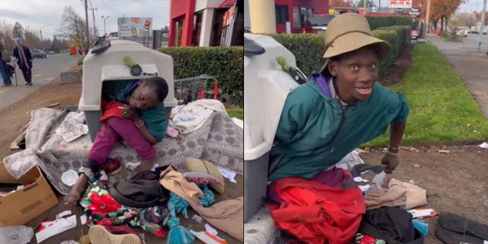 Kenyan woman living in doghouse in Portland A video showing a Kenyan woman reportedly living in a doghouse in Portland, Oregon, has sparked renewed debate about homelessness and support for vulnerable migrants.