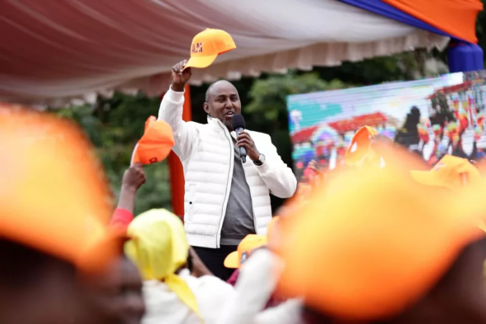 Orange Democratic Movement (ODM) director of elections and Suna East MP Junet Mohamed speaking in Kileleshwa ward, Nairobi on July 5, 2026 ODM Elections Director Junet Mohamed says Johnson Sakaja should join the Orange party if he hopes to win a second term as Nairobi governor in 2027.
