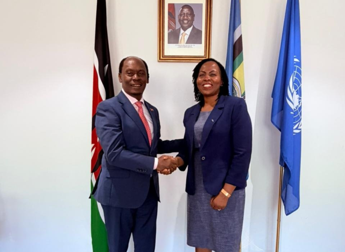 ICT CS William Kabogo met Kenya's UN envoy in Geneva to discuss digital transformation, AI governance and Kenya's Digital Superhighway agenda.