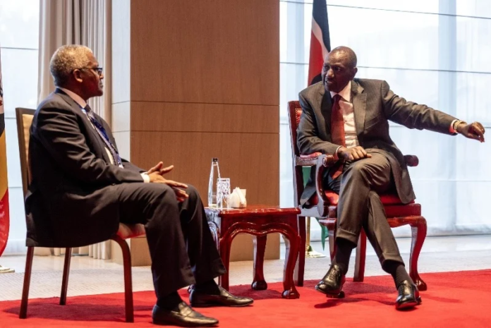Ruto Dangote Lamu oil refinery President William Ruto says the planned East Africa oil refinery in Lamu will create 60,000 jobs and position Kenya as a regional energy hub.