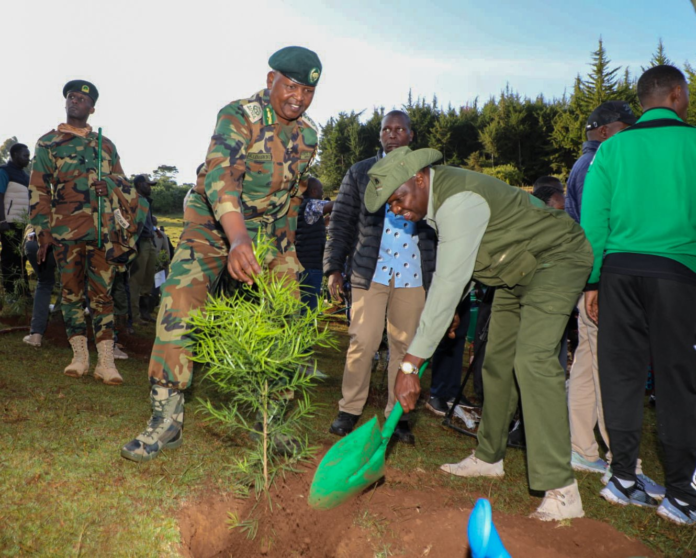 Kaptagat Integrated Conservation Programme Head of Public Service Felix Koskei led the planting of 3,000 trees ahead of the 10th Kaptagat Integrated Conservation Programme.