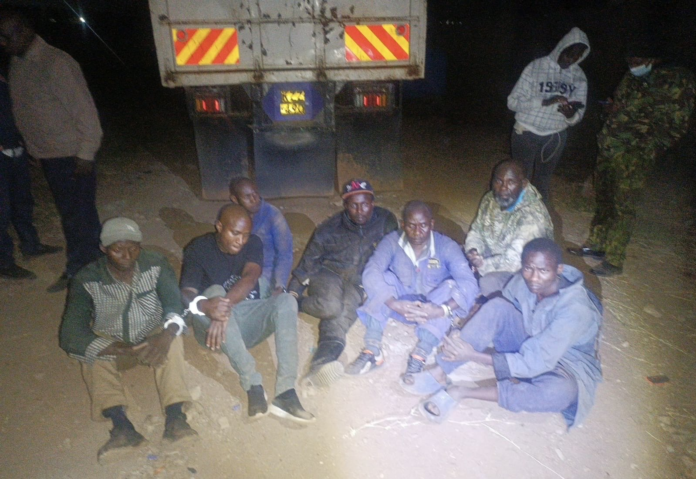 Thika ethanol seizure Seven suspects have been arrested after a multi-agency raid in Thika recovered 13,200 litres of ethanol, 17,640 packets of suspected counterfeit cigarettes and two lorries.