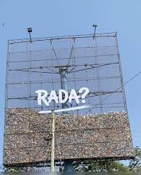 plastic waste billboard