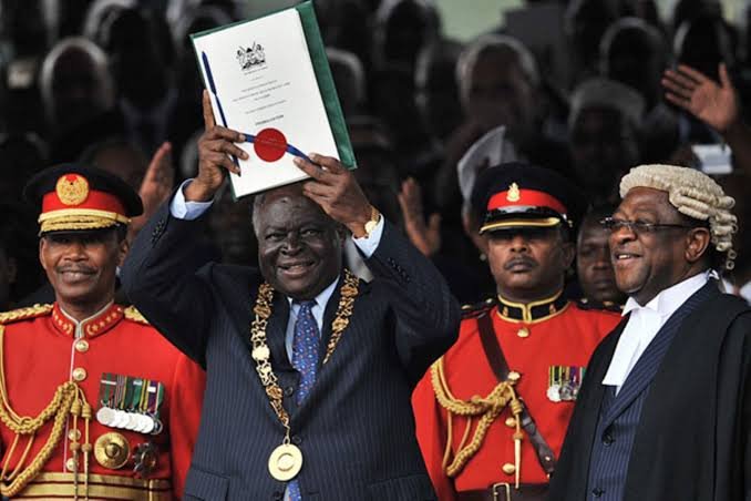 Mwai Kibaki Sixteen years after President Mwai Kibaki promulgated Kenya’s 2010 Constitution, an analysis of devolution, presidential power, court orders, protests and human rights.