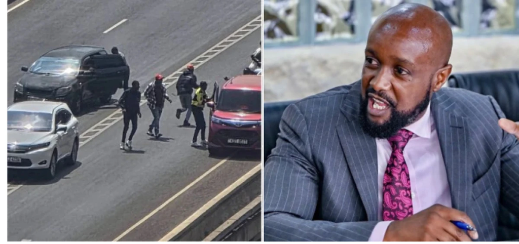 Kasarani MP Ronald Karauri says men seen surrounding his vehicle on the Nairobi Expressway were helping after a mechanical door problem, not robbing motorists.